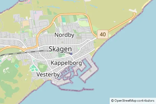 Mapa Skagen