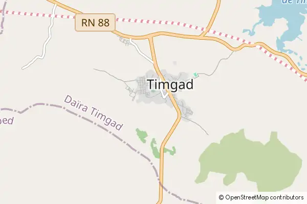 Mapa Timgad