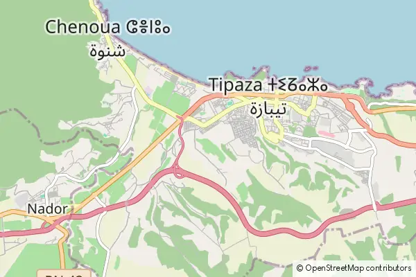 Mapa Tipasa