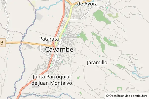 Mapa Cayambe