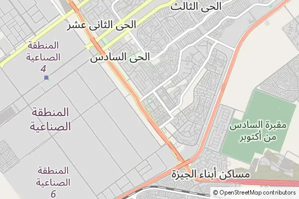 Mapa 6th of October City