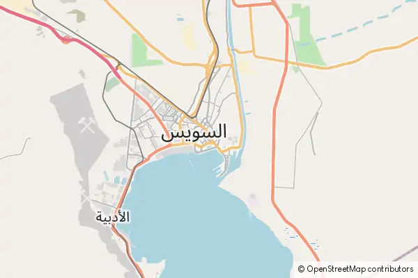 Mapa Suez