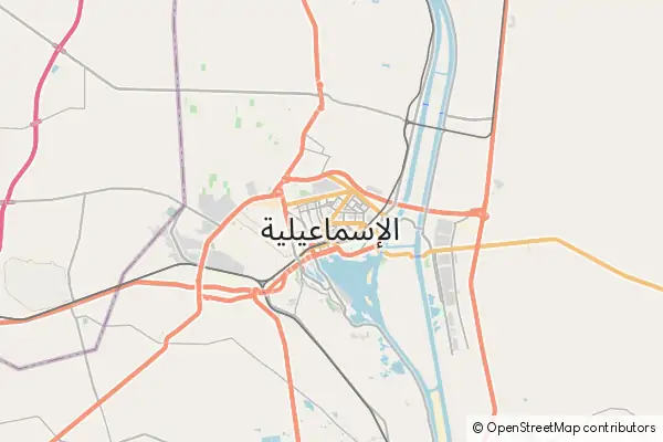 Mapa Ismailia