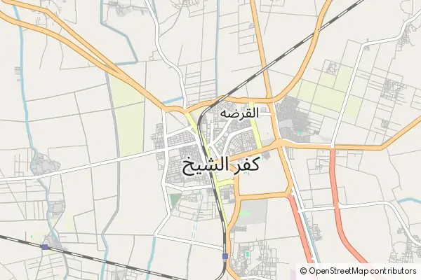 Mapa Kafr el Shaikh