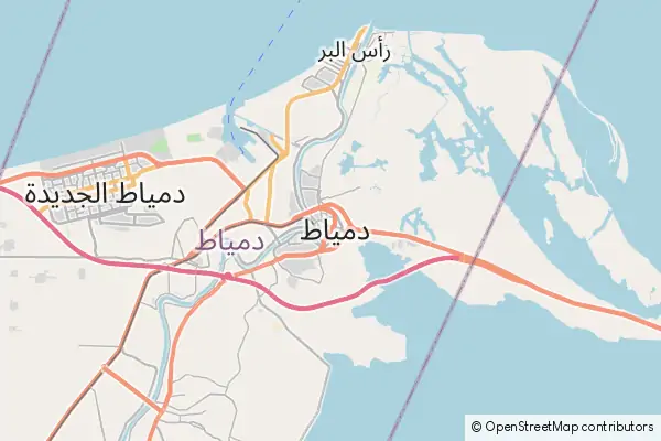 Mapa Damietta