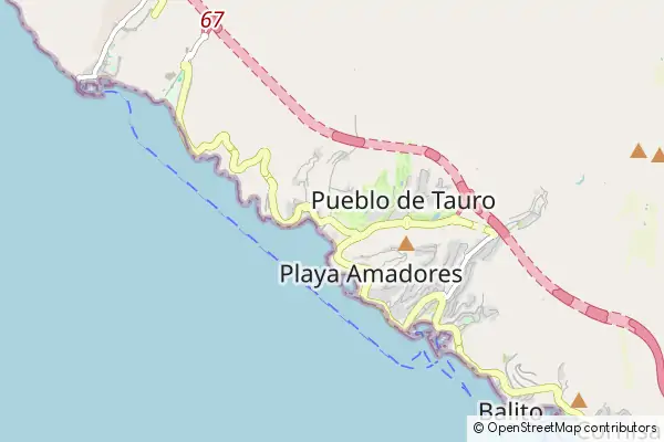 Mapa La Playa de Tauro