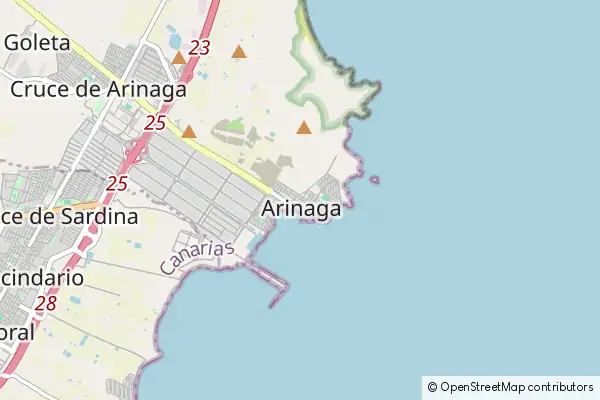 Mapa Playa de Arinaga