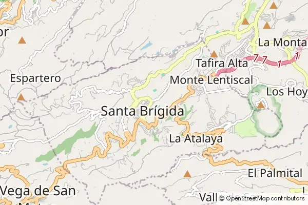 Mapa Santa Brígida