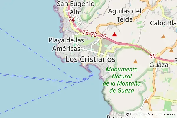 Mapa Los Cristianos