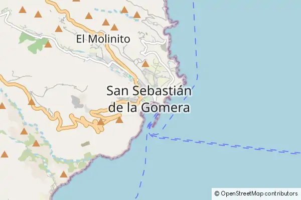 Mapa San Sebastián de la Gomera