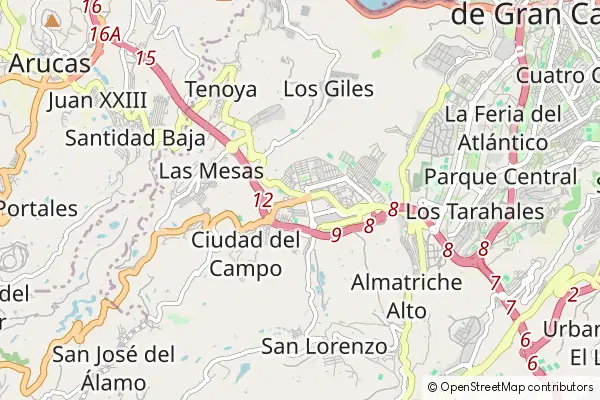 Mapa Teror