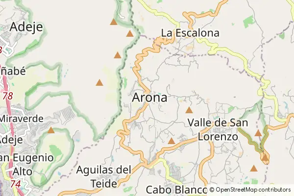 Mapa Arona