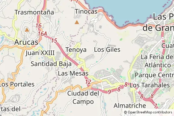 Mapa Gáldar