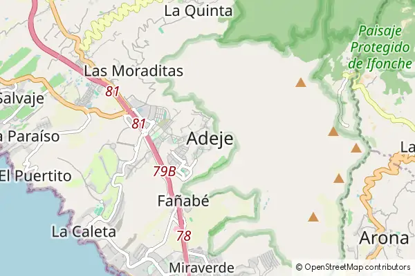 Mapa Adeje