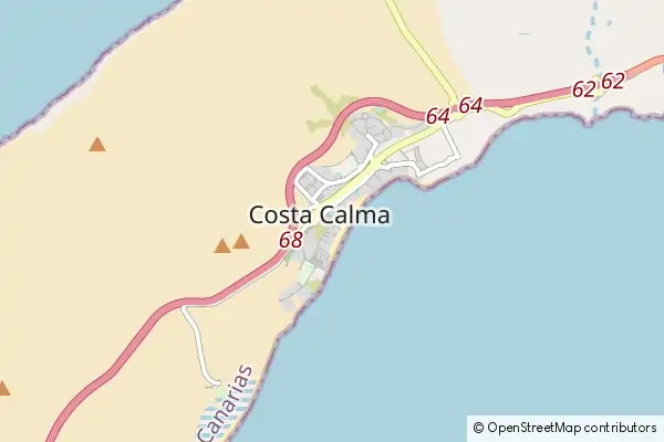 Mapa Costa Calma