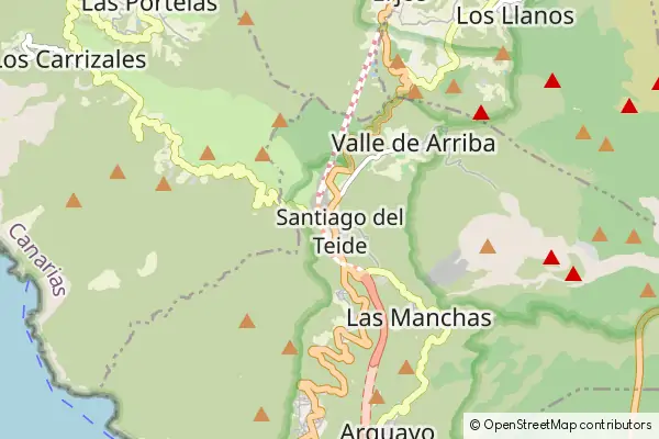 Mapa Santiago del Teide