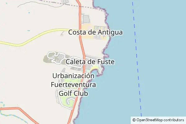 Mapa Costa de Antigua