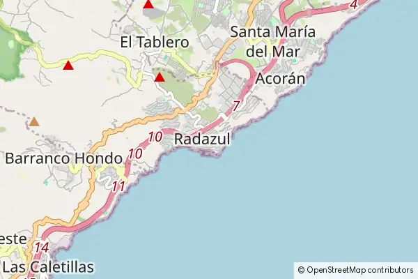 Mapa Radazul