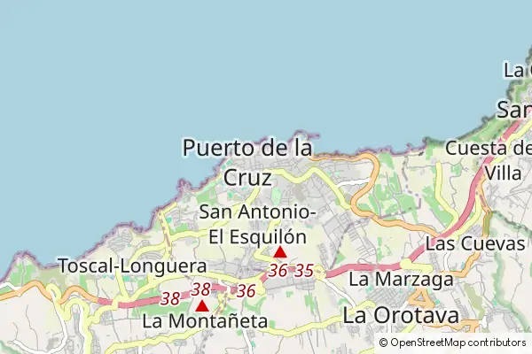 Mapa Puerto de la Cruz