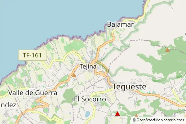 Mapa Tejina