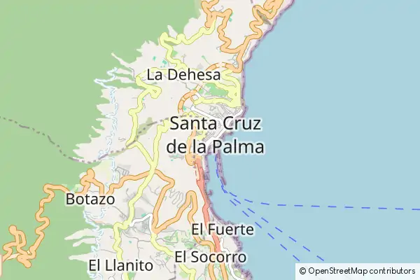 Mapa Santa Cruz de la Palma