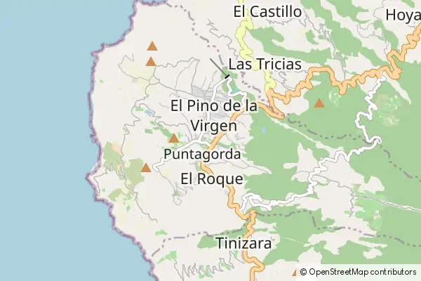 Mapa Puntagorda