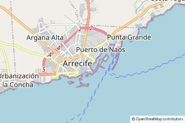 Mapa Puerto Naos