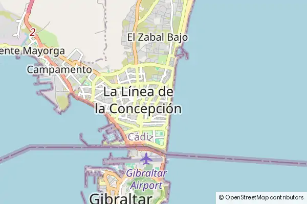 Mapa La Línea de la Concepción