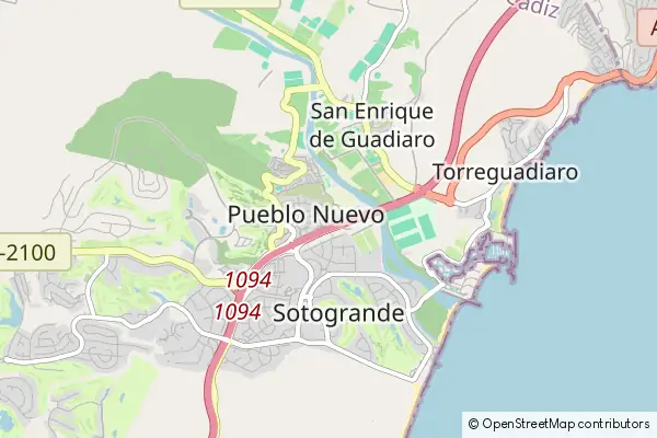 Mapa Pueblo Nuevo de Guadiaro