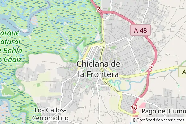 Mapa Chiclana de la Frontera