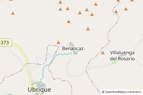 Mapa Benaocaz