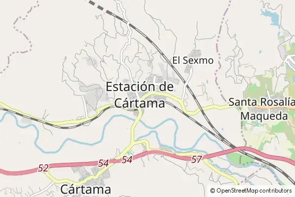 Mapa Estación de Cártama