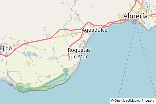 Mapa Roquetas de Mar