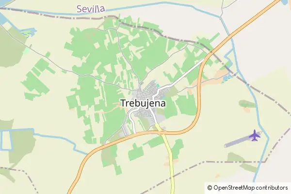 Mapa Trebujena