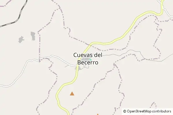 Mapa Cuevas del Becerro