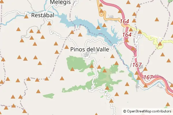 Mapa Pinos del Valle