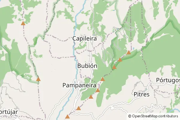 Mapa Bubión