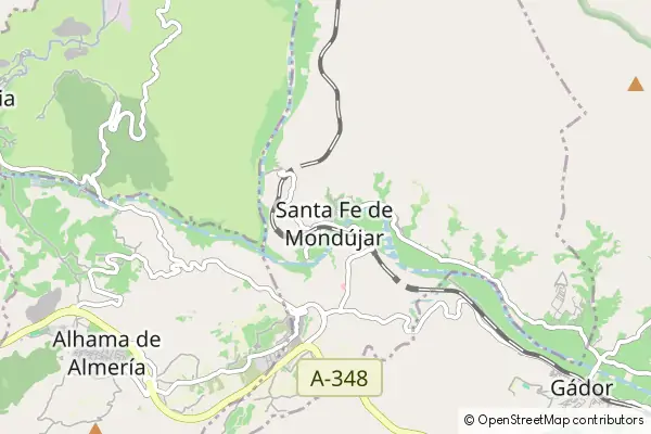 Mapa Santa Fe de Mondújar