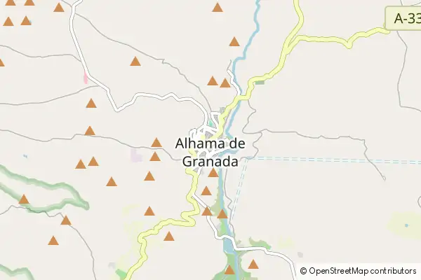 Mapa Alhama de Granada