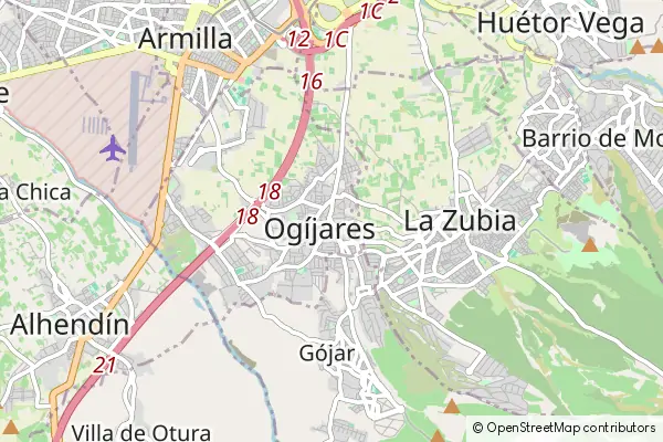 Mapa Ogíjares