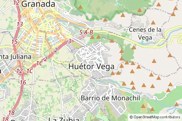 Mapa Huétor Vega