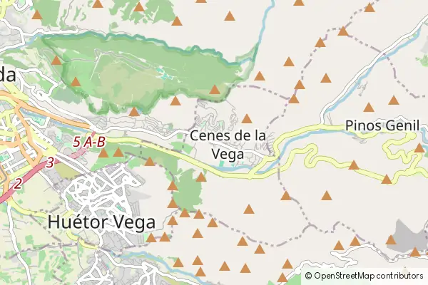 Mapa Cenes de la Vega