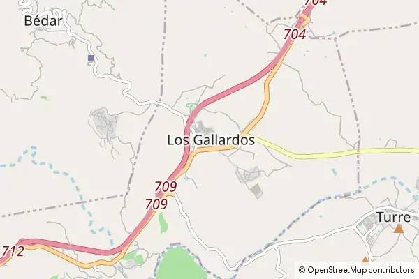 Mapa Los Gallardos