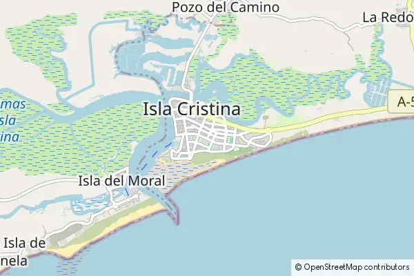 Mapa Isla Cristina