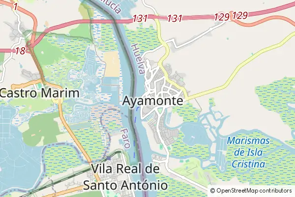 Mapa Ayamonte