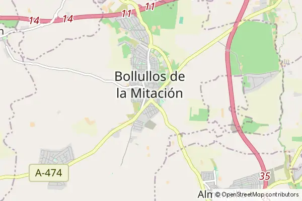 Mapa Bollullos de la Mitación