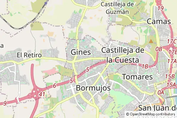 Mapa Gines