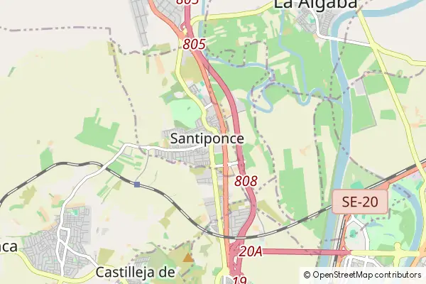 Mapa Santiponce