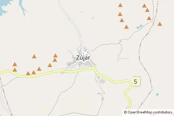 Mapa Zújar