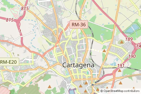 Mapa Municipality of Cartagena